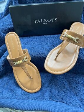 Talbots’s Tan Patten GIA Sandal